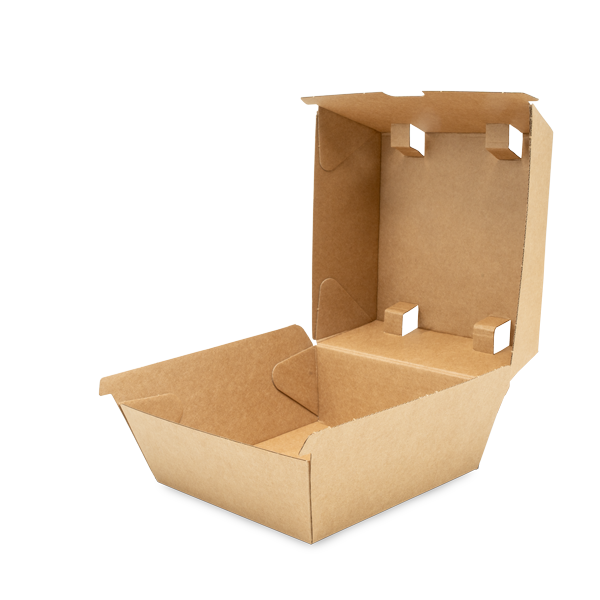 Burger Box, L, braun, 125 x 125 x 97mm