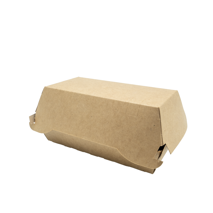 Burger Box, braun, 204 x 108 x 85mm