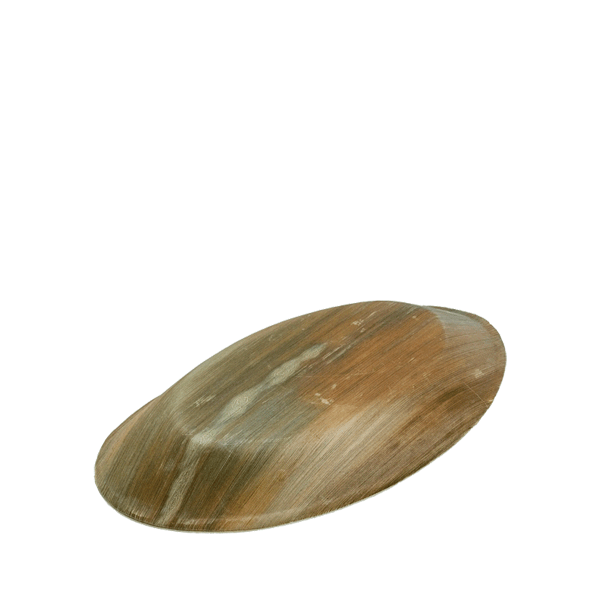 Barquette en feuille de palme, en forme de goutte 260 x 175mm