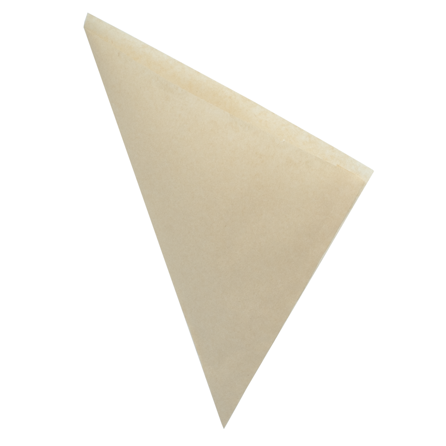 Sachet triangle, brun, 230mm