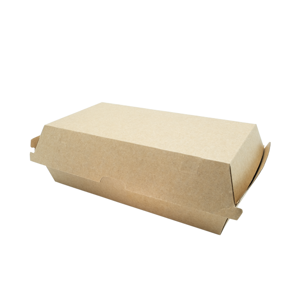 Burger Box, brune, 205 x 108 x 78mm