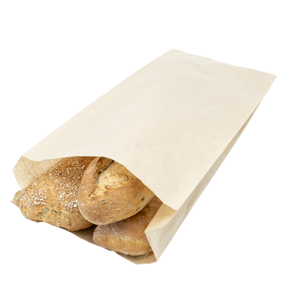 Flachbeutel für Brot, braun, 260 x 80 x 340mm