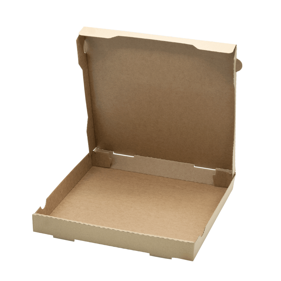 Boîte à pizza, brun/brun, 330 x 330 x 40mm