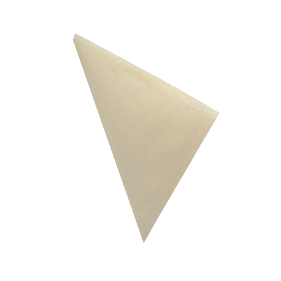 Sachet triangle, brun, 190mm