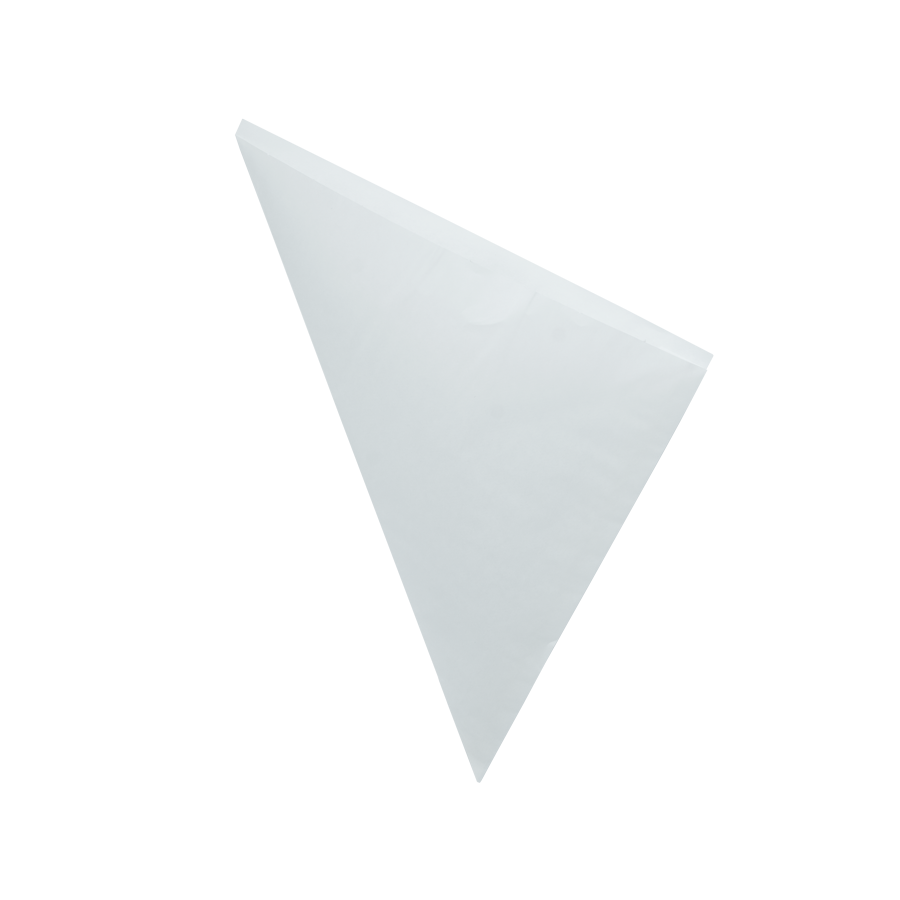 Sachet triangle, blanc, 190mm